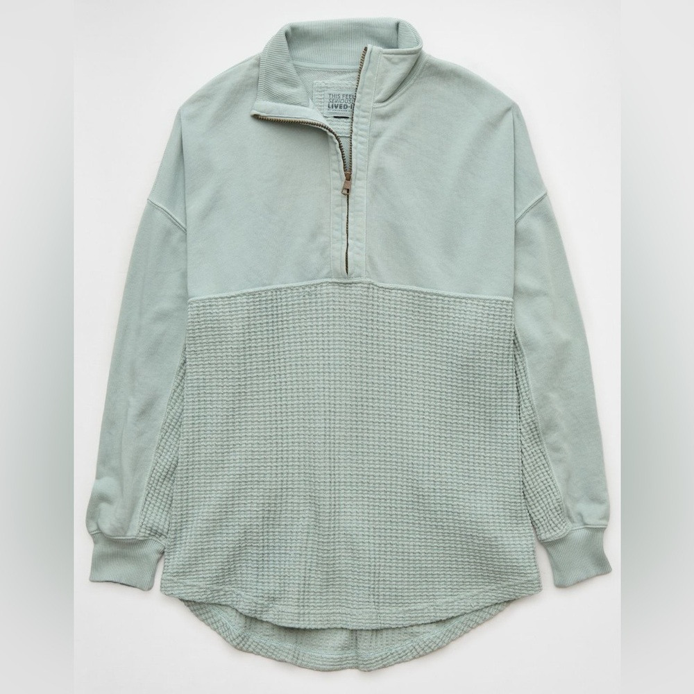 AE Oversized Half-Zip Sweatshirt